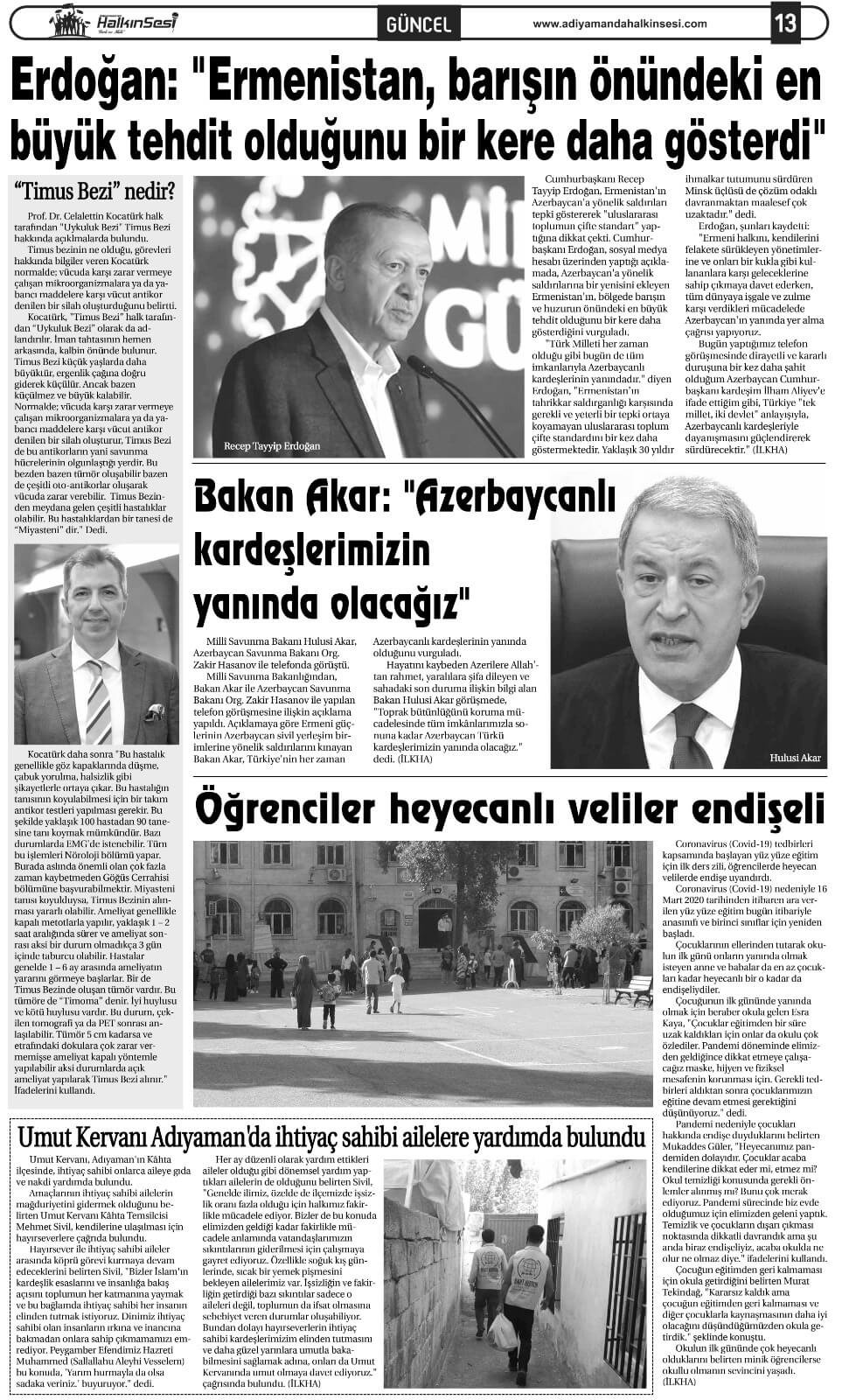 Adıyaman'da Halkın Sesi - Timus Bezi Nedir?